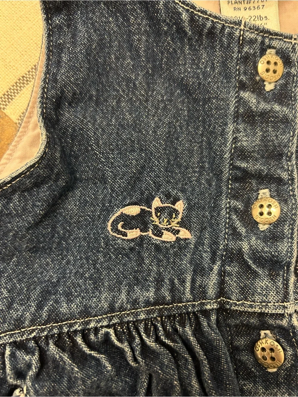 Vintage OshKosh B’gosh Denim Dress Girls 18 Months